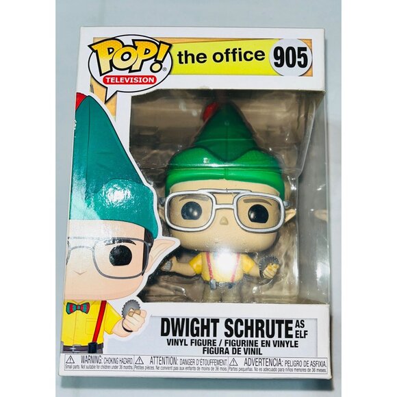 Funko Pop! Television Dwight Schrute As Elf Vinyl Figure 905 “The Office” - Picture 1 of 6